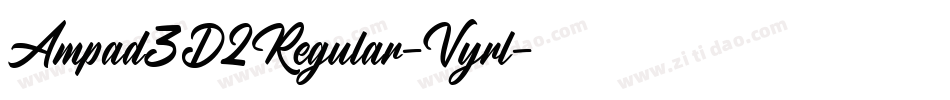 Ampad3D2Regular-Vyrl字体转换