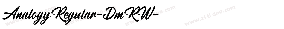 AnalogyRegular-DmRW字体转换