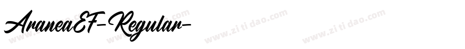 AraneaEF-Regular字体转换
