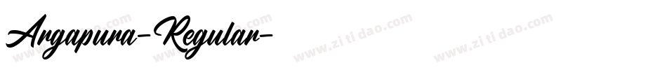 Argapura-Regular字体转换