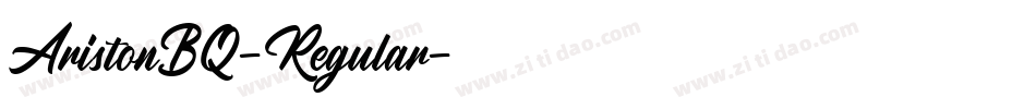 AristonBQ-Regular字体转换