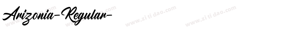 Arizonia-Regular字体转换 Arizonia-Regular字体转换