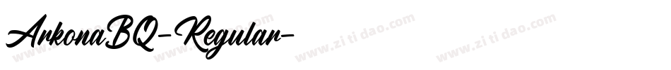 ArkonaBQ-Regular字体转换