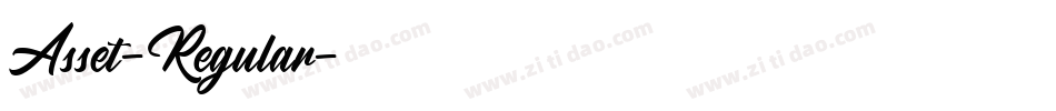 Asset-Regular字体转换 Asset-Regular字体转换