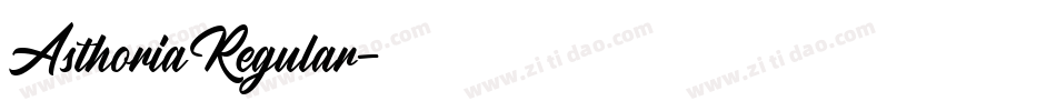 AsthoriaRegular字体转换 AsthoriaRegular字体转换