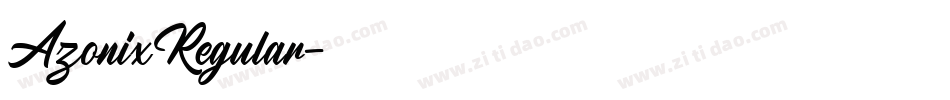 AzonixRegular字体转换 AzonixRegular字体转换