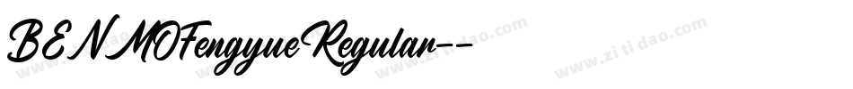 BENMOFengyueRegular-字体转换
