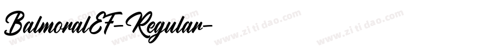 BalmoralEF-Regular字体转换