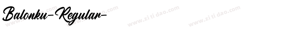 Balonku-Regular字体转换
