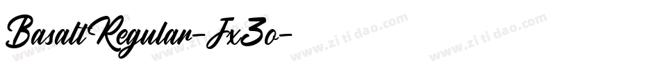 BasaltRegular-Jx3o字体转换