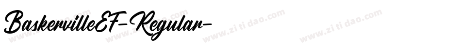 BaskervilleEF-Regular字体转换