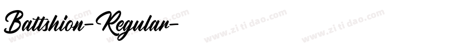 Battshion-Regular字体转换