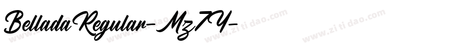 BelladaRegular-Mz7Y字体转换
