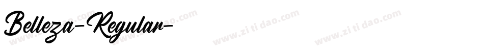 Belleza-Regular字体转换