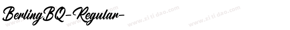 BerlingBQ-Regular字体转换