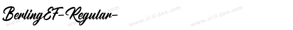BerlingEF-Regular字体转换
