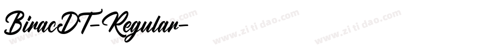 BiracDT-Regular字体转换