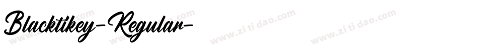 Blacktikey-Regular字体转换