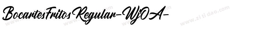 BocartesFritosRegular-WjOA字体转换
