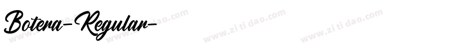 Botera-Regular字体转换