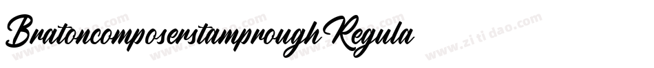 BratoncomposerstamproughRegular-PzgB字体转换