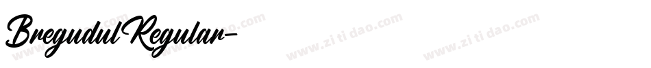 BregudulRegular字体转换