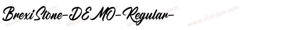 BrexiStone-DEMO-Regular字体转换