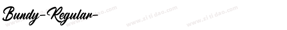 Bundy-Regular字体转换