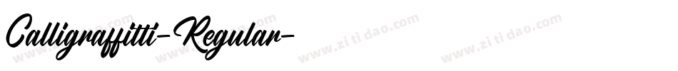 Calligraffitti-Regular字体转换