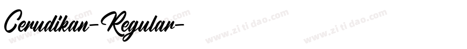 Cerudikan-Regular字体转换
