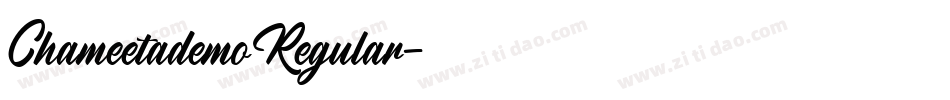 ChameetademoRegular字体转换