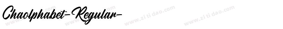 Chaolphabet-Regular字体转换