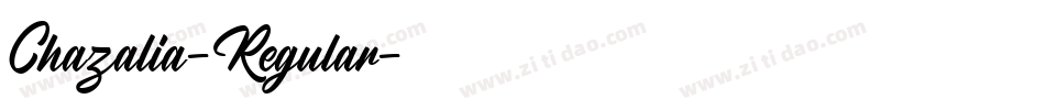 Chazalia-Regular字体转换