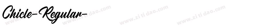 Chicle-Regular字体转换 Chicle-Regular字体转换