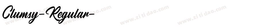 Clumsy-Regular字体转换
