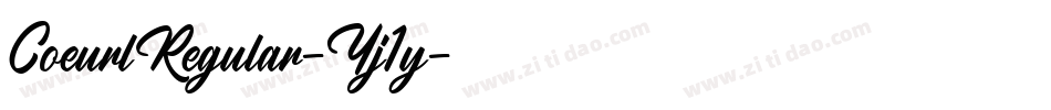 CoeurlRegular-Yj1y字体转换