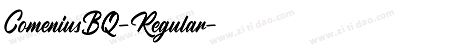 ComeniusBQ-Regular字体转换