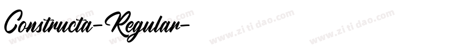 Constructa-Regular字体转换