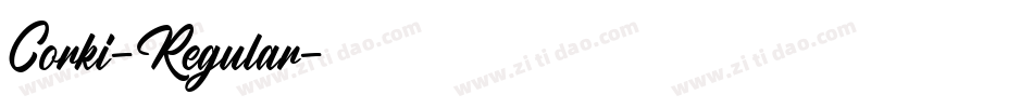 Corki-Regular字体转换 Corki-Regular字体转换