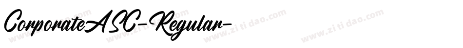 CorporateASC-Regular字体转换