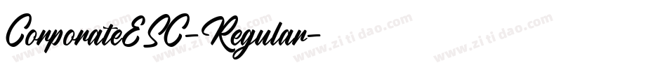 CorporateESC-Regular字体转换