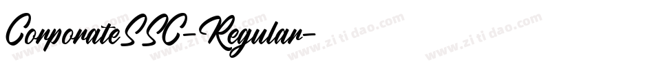 CorporateSSC-Regular字体转换