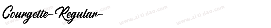 Courgette-Regular字体转换