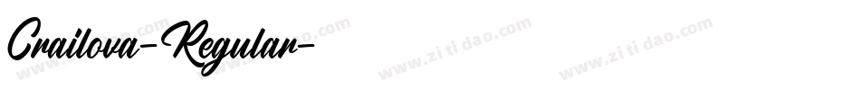 Crailova-Regular字体转换