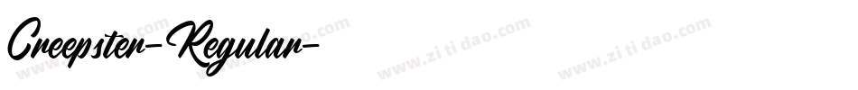Creepster-Regular字体转换