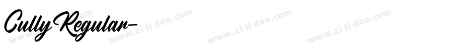 CullyRegular字体转换