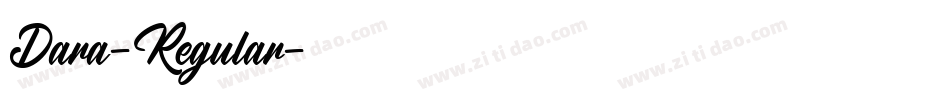 Dara-Regular字体转换