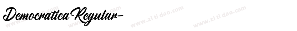 DemocraticaRegular字体转换