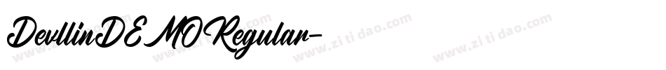 DevllinDEMORegular字体转换