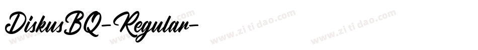 DiskusBQ-Regular字体转换